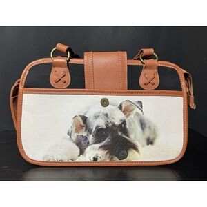 2008 Ardleigh‎ Elliott Faithful Friends Schnauzer Handbag 11" X 7" Purse Bag Dog